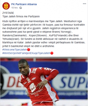 Partizani Tijan Jaiteh