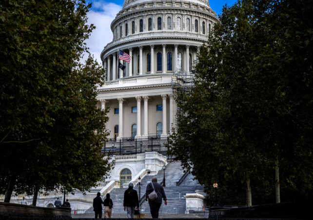 The U.s. Capitol Building Is Seen In Washington As Republicans Work To Choose A New Speaker Of The House