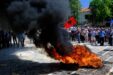 Albania: Protesta Dell'opposizione Davanti Al Parlamento, In Fiamme Alcuni Copertoni ? Foto 2
