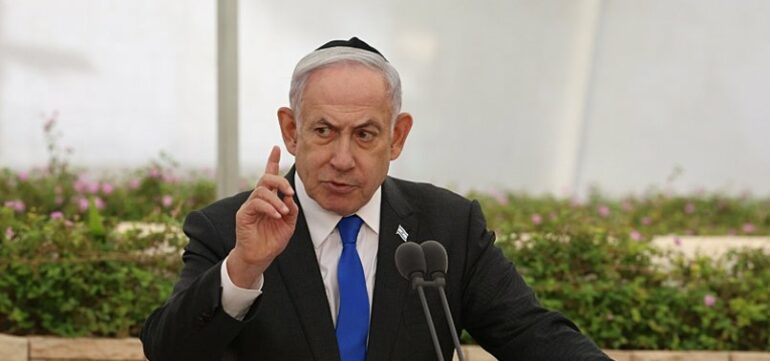 806x378 Gaza Butcher Netanyahu There Will Be No Civil War In Israel Amid Protests 1718737497575