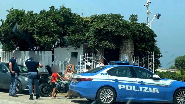 Il Sopralluogo Della Polizia Sulla Litoranea Nord A Brindisi