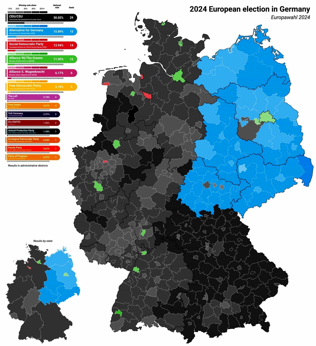 La Mappa Del Voto In Germania Fonte Wikipedia 2