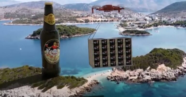 Birra Korca Me Dron