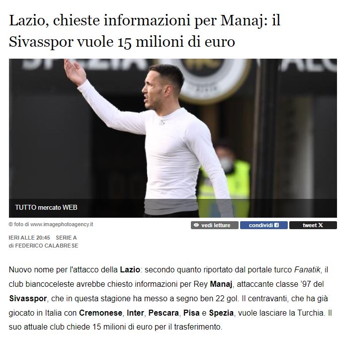 Lazio Rey Manaj