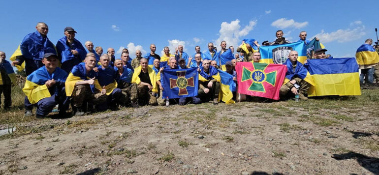 Ukrainian Pows Are Seen After A Swap At An Unknown Location In Ukraine