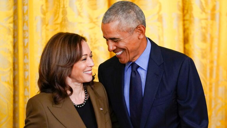 Skynews Barack Obama Kamala Harris 6636077