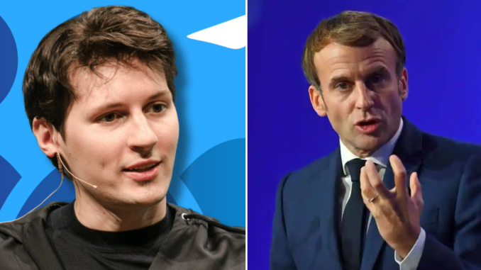 Emmanuel Macron And Pavel Durov