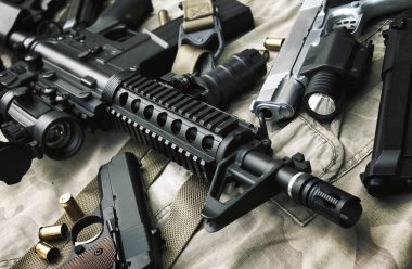 Depositphotos 157097246 Stock Photo Weapons And Military Equipment For