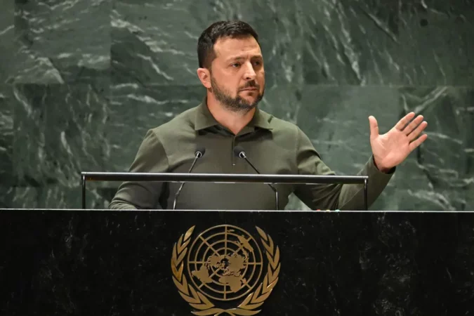 Zelensky Ukraine Russia United Nations War Crimes Gettyimages 1676984031