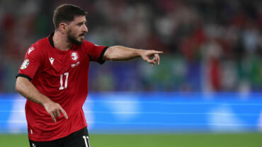 Georgia Portugal Otar Kiteishvili Of Georgia Gestures During The Uefa Euro, Em, Europameisterschaft,fussball 2024 Grou