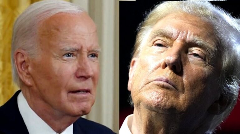 Biden (frame Da X) E Trump (lapresse) 2