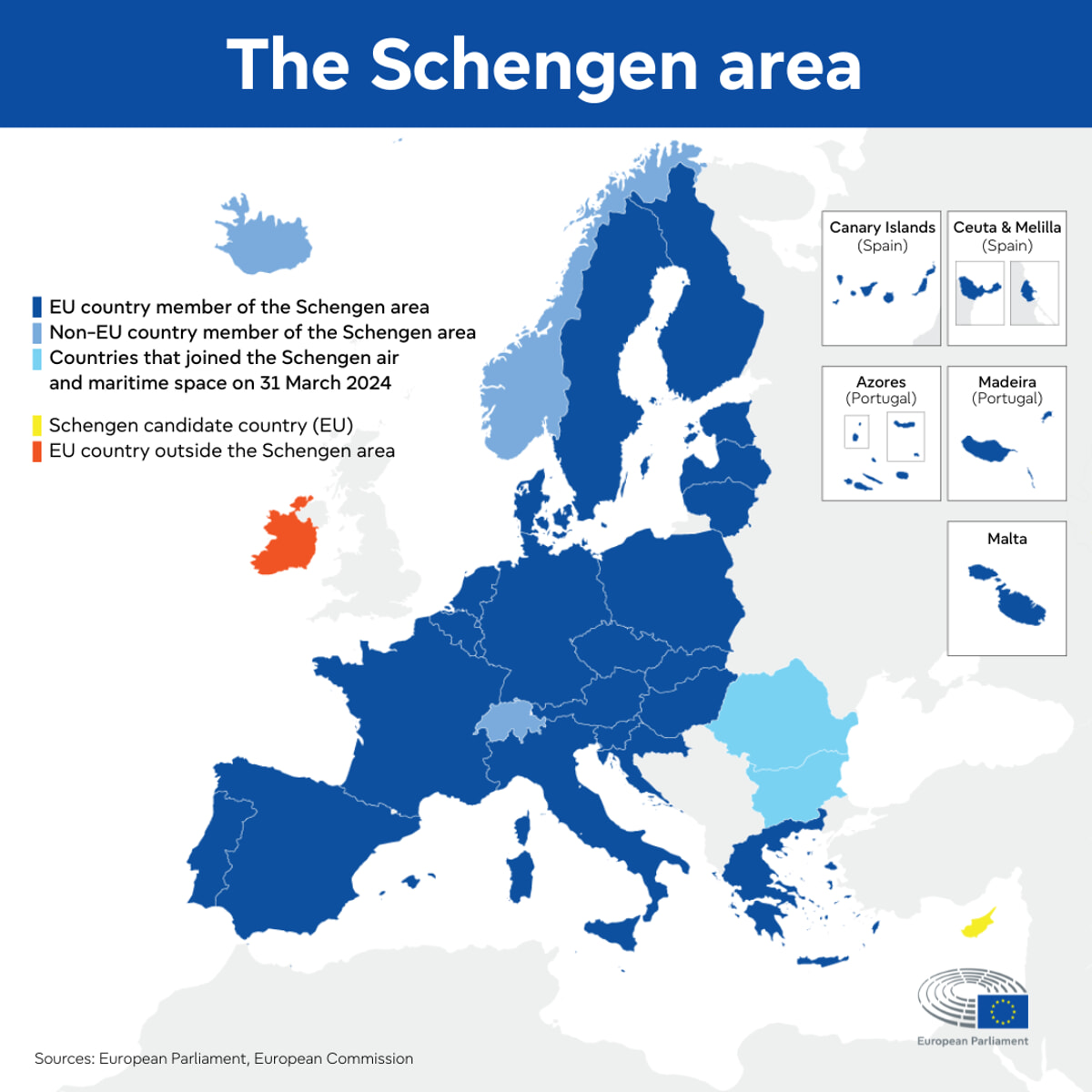 La Mappa Dell'area Schengen