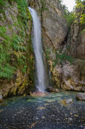 Albania Grunas Waterfall In Theth