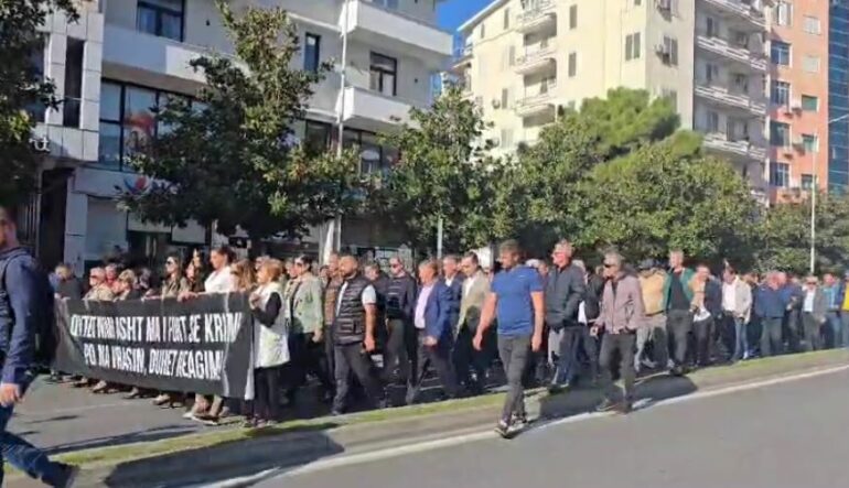 Shkoder Proteste Marshim