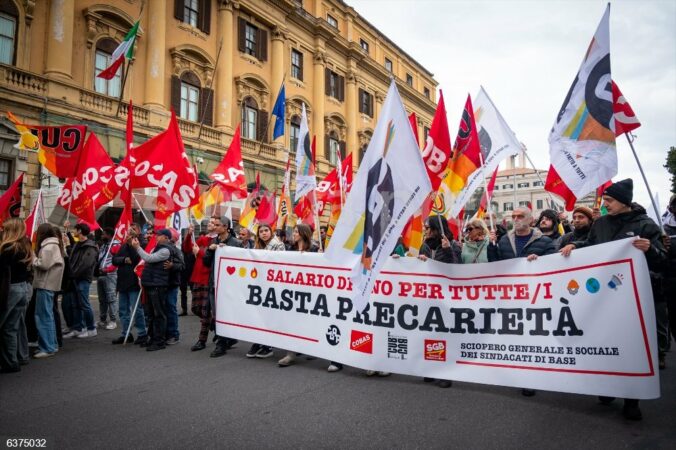 Strike Against 2025 Budget Law In Italy