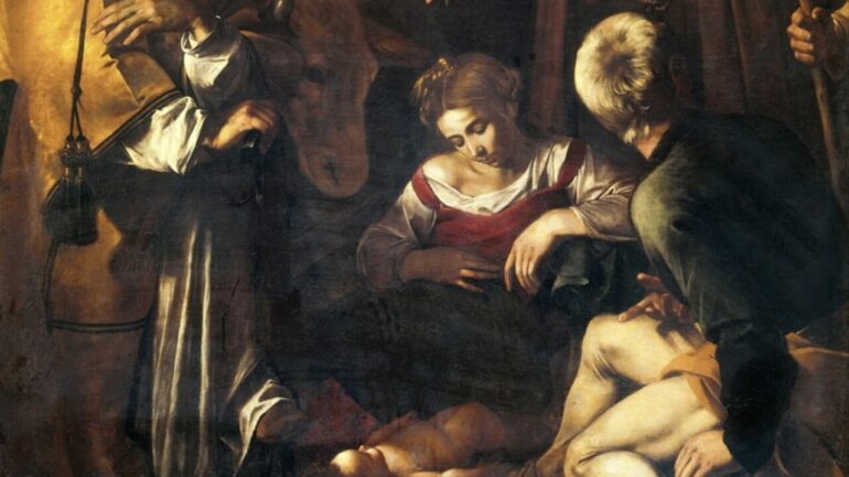 Un Particolare Della Natività Di Caravaggio Rubata A Palermo (foto Palermotoday)